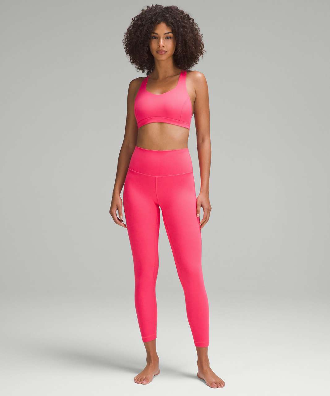 Lululemon Free To Be Serene Bra - Sonic Pink - lulu fanatics