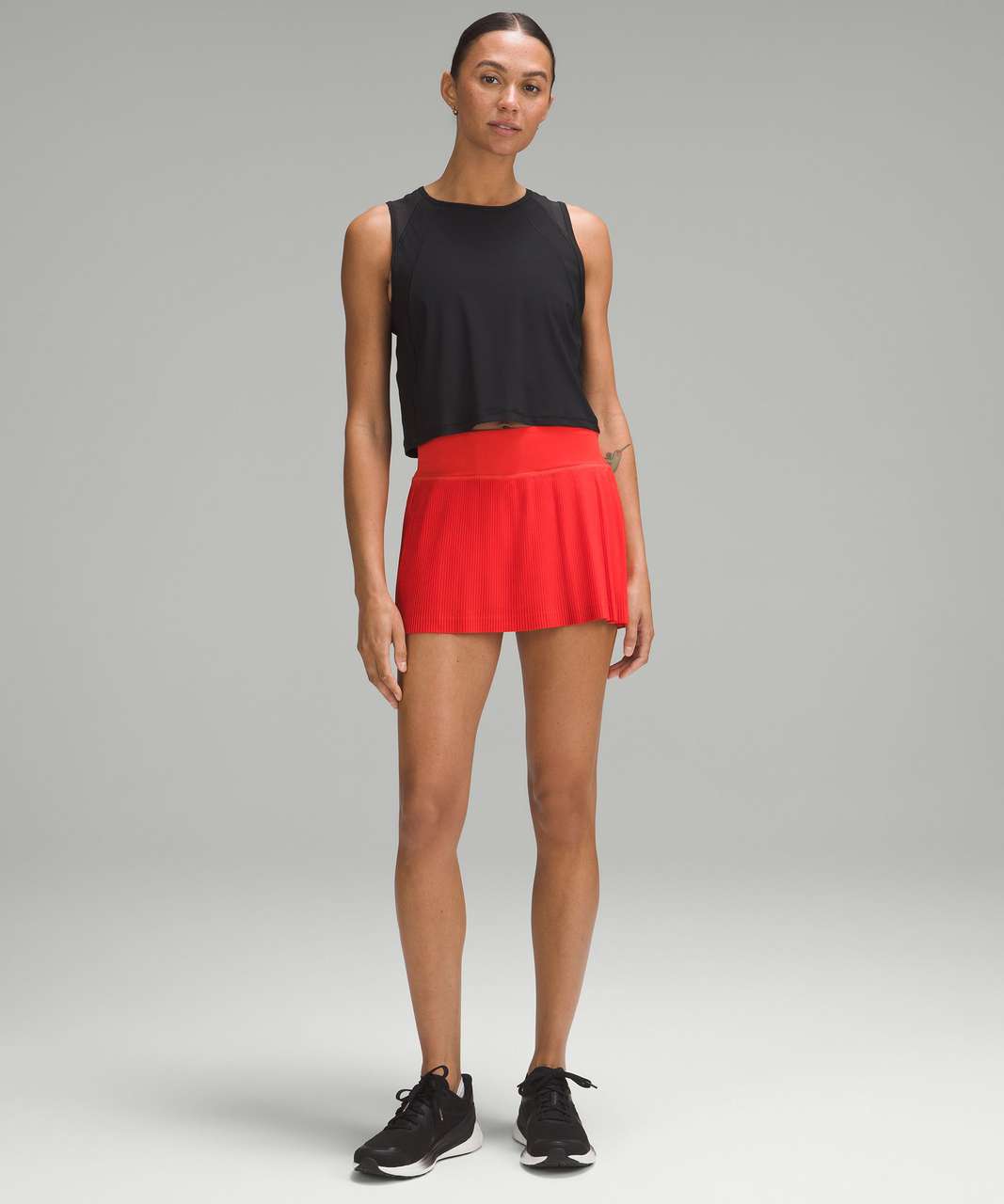 Lululemon Pleat to Street Mid-Rise Skirt - Hot Heat