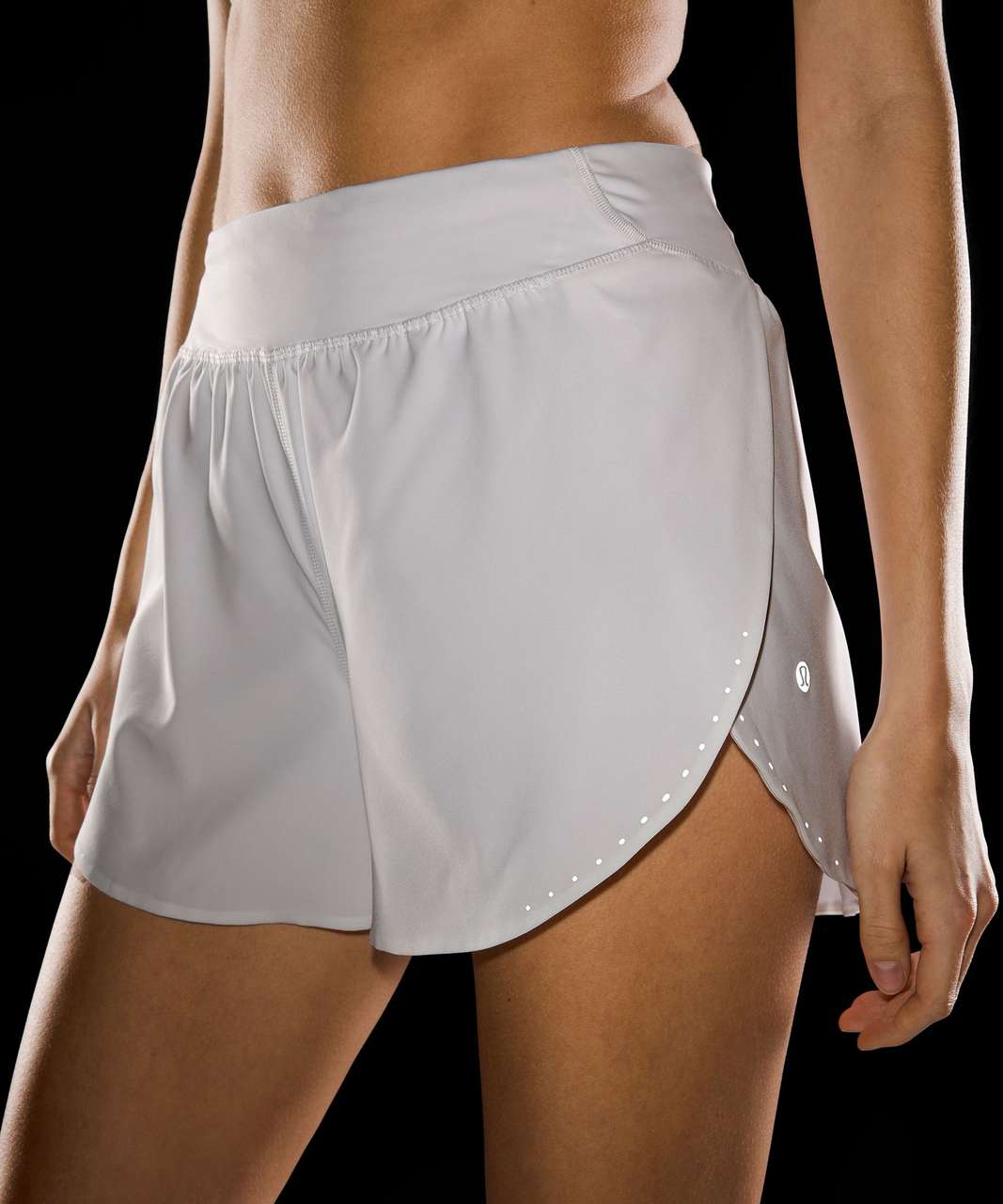 Lululemon Fast and Free Reflective High-Rise Classic-Fit Short 3" - White