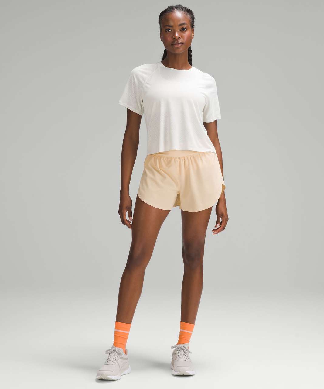 Lululemon Fast and Free Reflective High-Rise Classic-Fit Short 3 - Summer  Glow - lulu fanatics