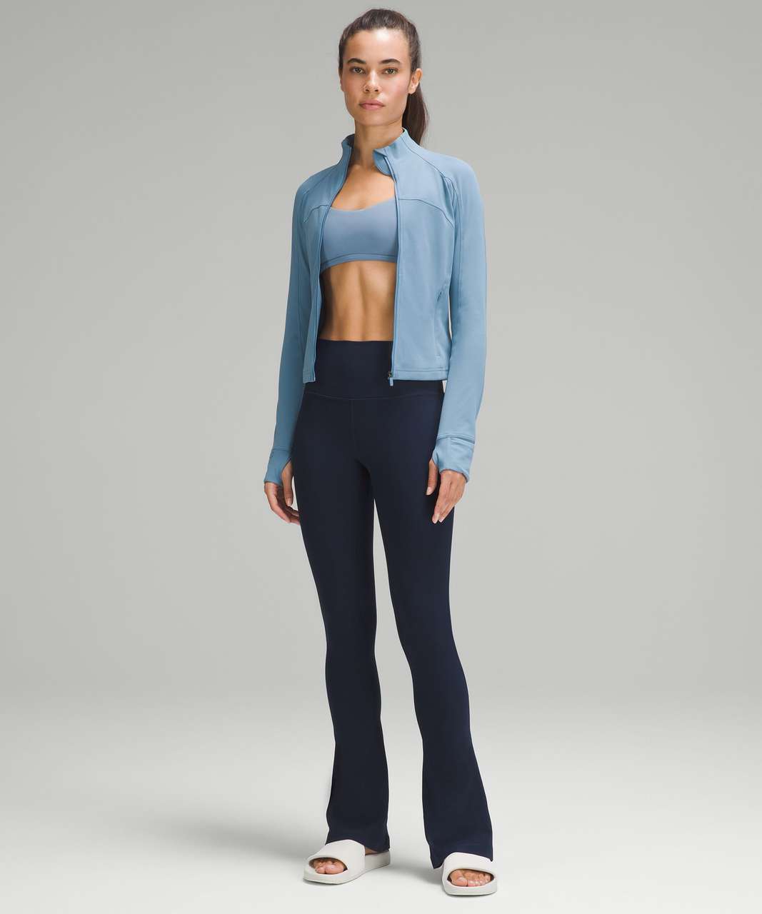 Track Define Cropped Jacket *Nulu - Sheer Blue - 2 at Lululemon