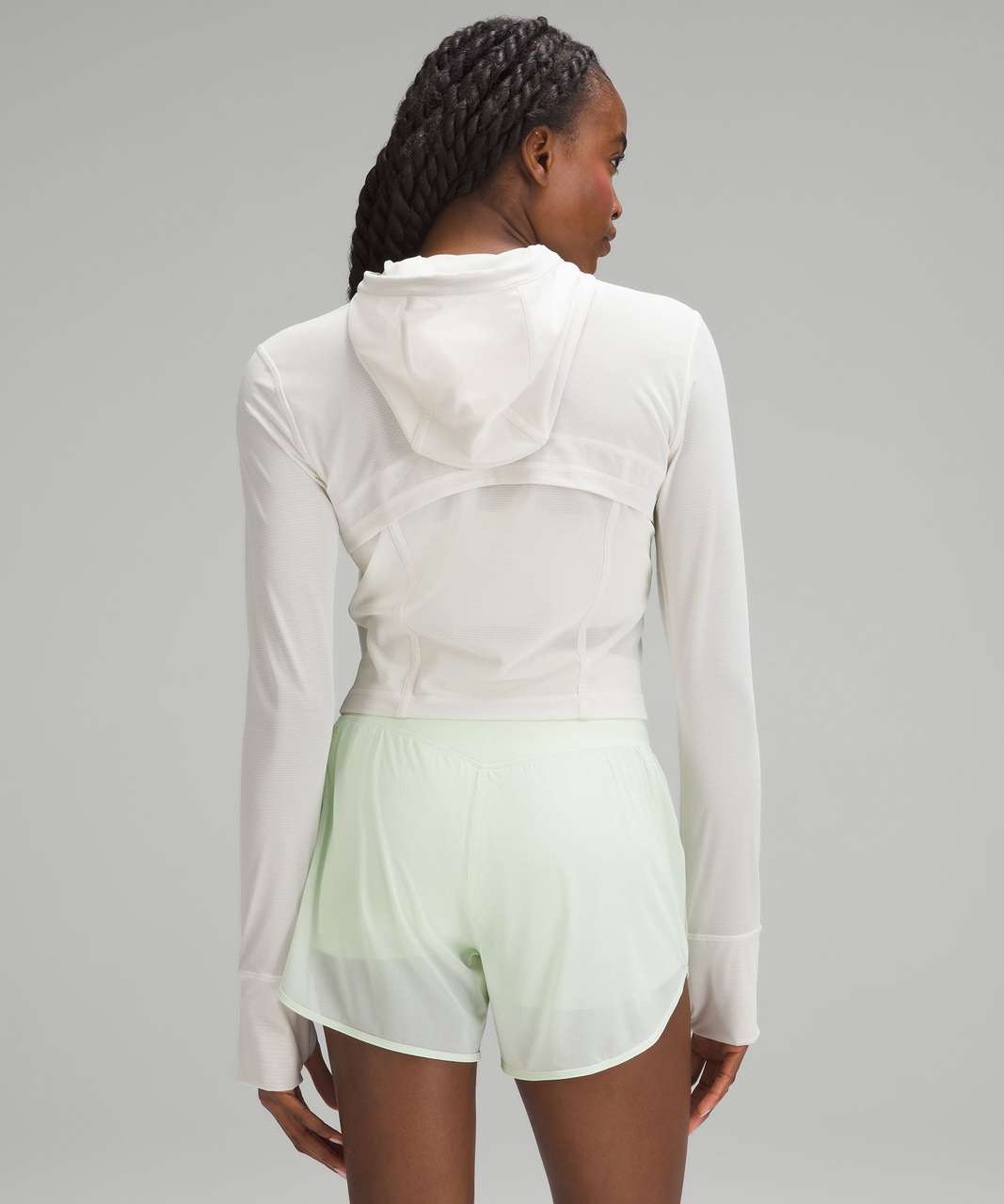 Lululemon Cropped Define Mesh Jacket *Nulu - Bone