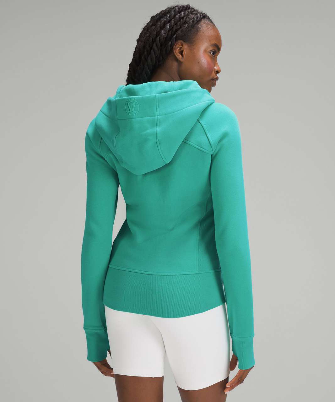 New Lululemon Scuba Full Zip Hoodie Everglades Green With Gold