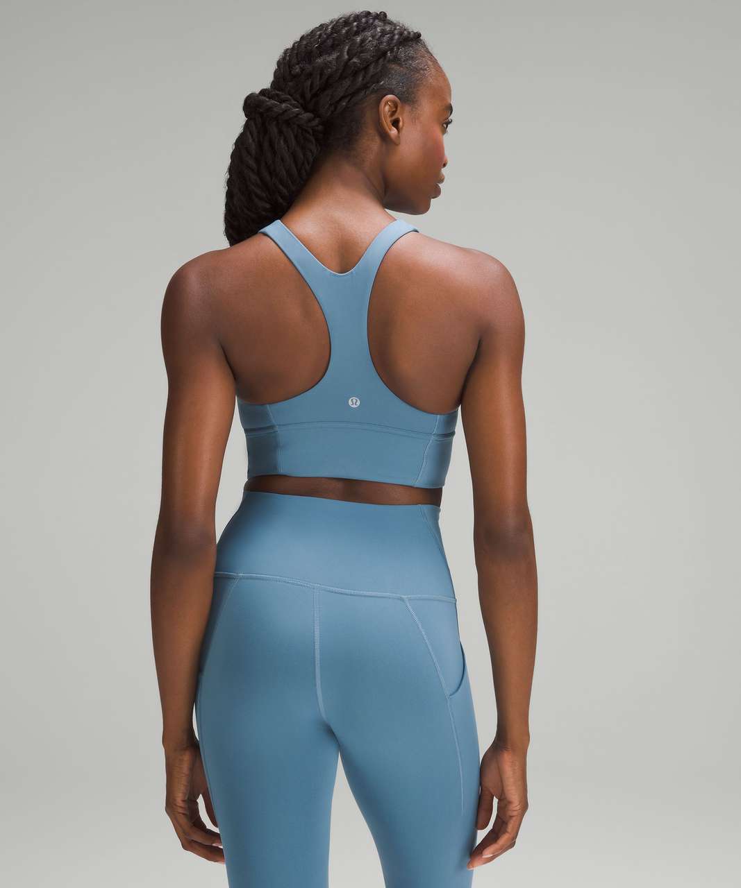 Lululemon Wunder Train Longline Bra *Medium Support, C/D Cup - Utility Blue  - lulu fanatics