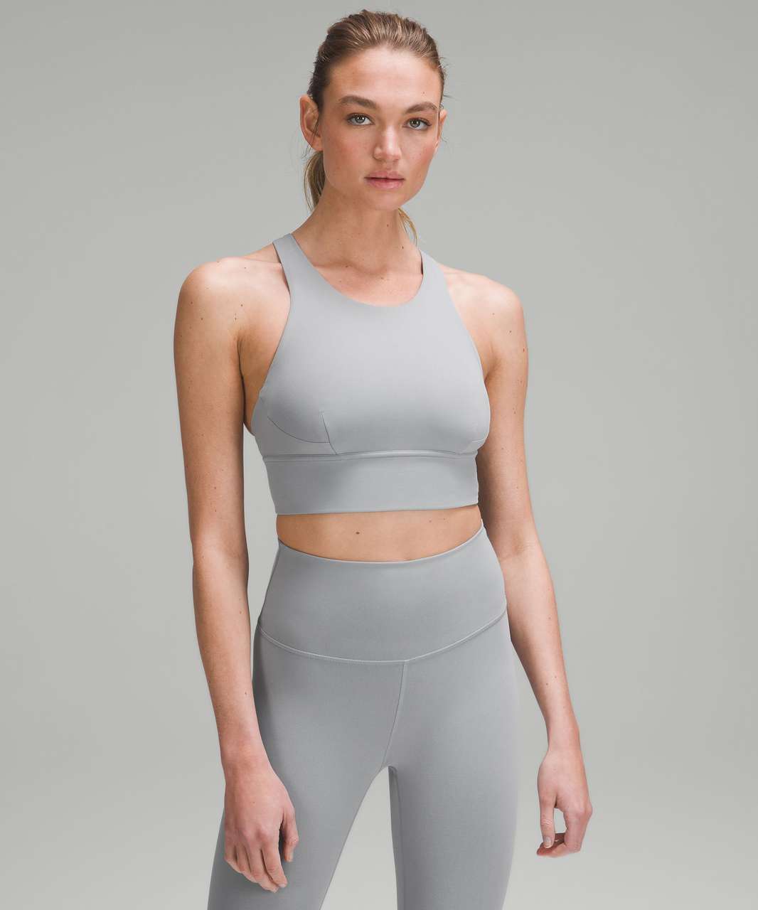 Lululemon Wunder Train Longline Bra *Medium Support, C/D Cup - Rhino Grey -  lulu fanatics