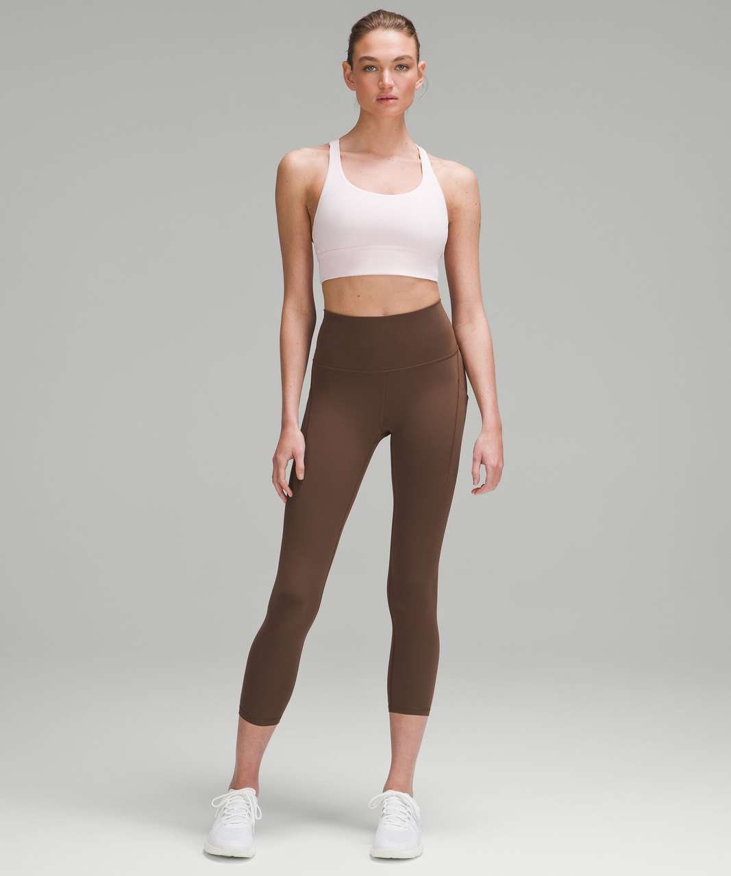 Lululemon Wunder Train High-Rise Crop with Pockets 23" - Java