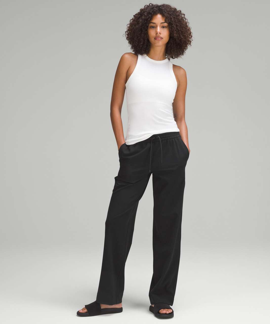 Lululemon Luxtreme Mid-Rise Straight-Leg Trouser - Black