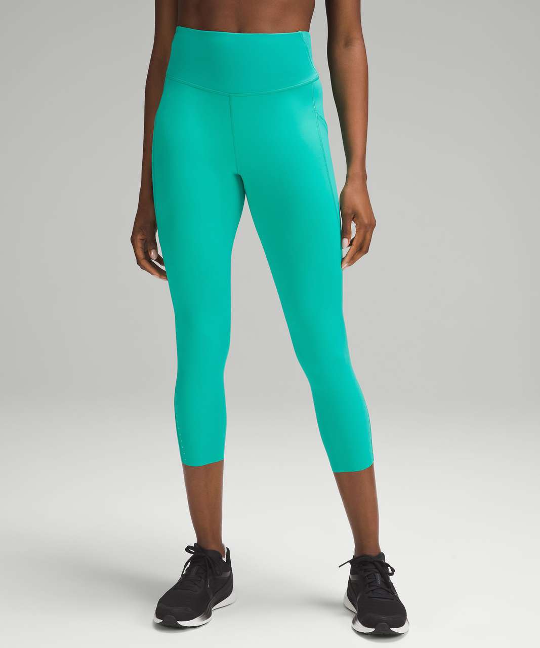 Lululemon Fast and Free High-Rise Crop 23" *Pockets - Maldives Green