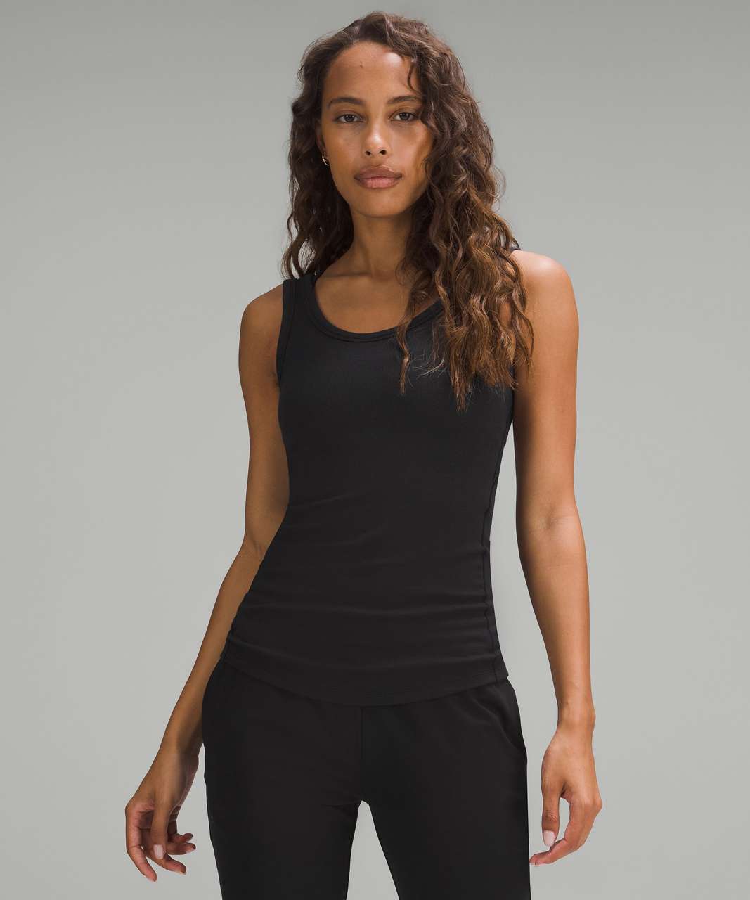 Lululemon Scoop Neck Tank - Black - lulu fanatics