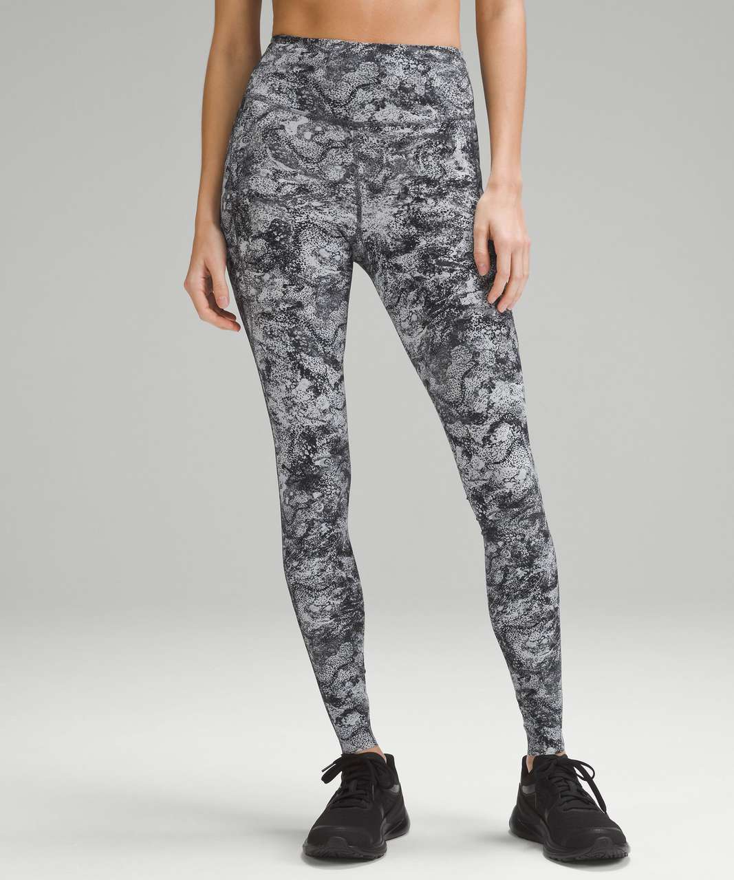 Lululemon Fast and Free High-Rise Tight 28" *Pockets - Dissolved Cloudscape Grey Multi