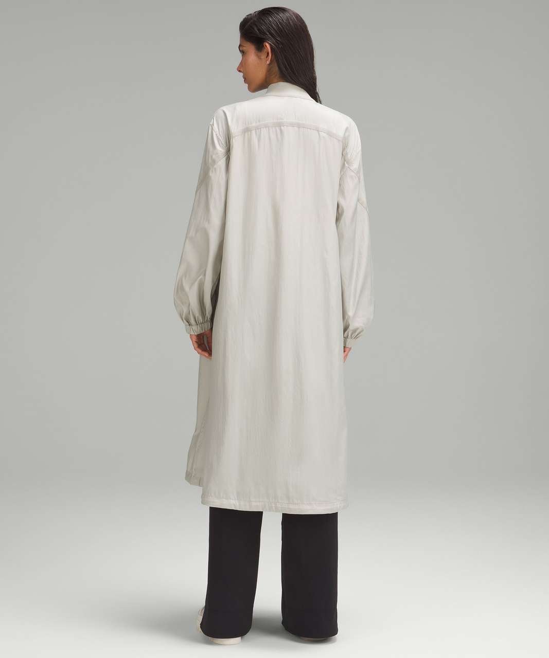 Lululemon Reversible Drape-Sleeve Long Jacket - Bone / Raw Linen