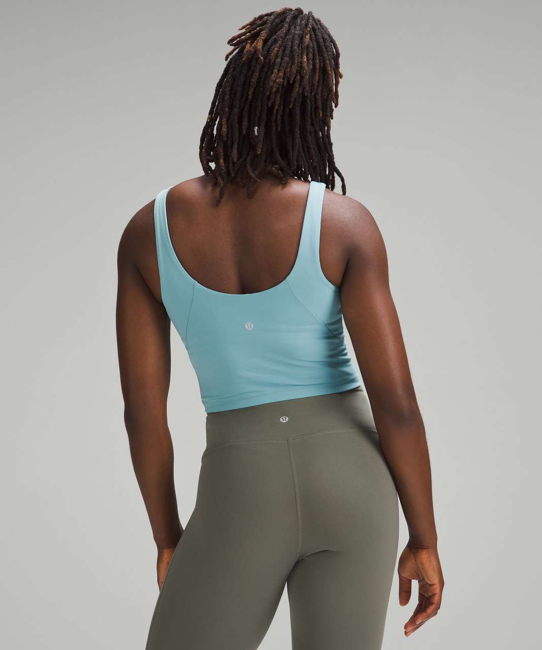 Lululemon Align Waist-Length Tank Top - Pastel Blue - lulu fanatics