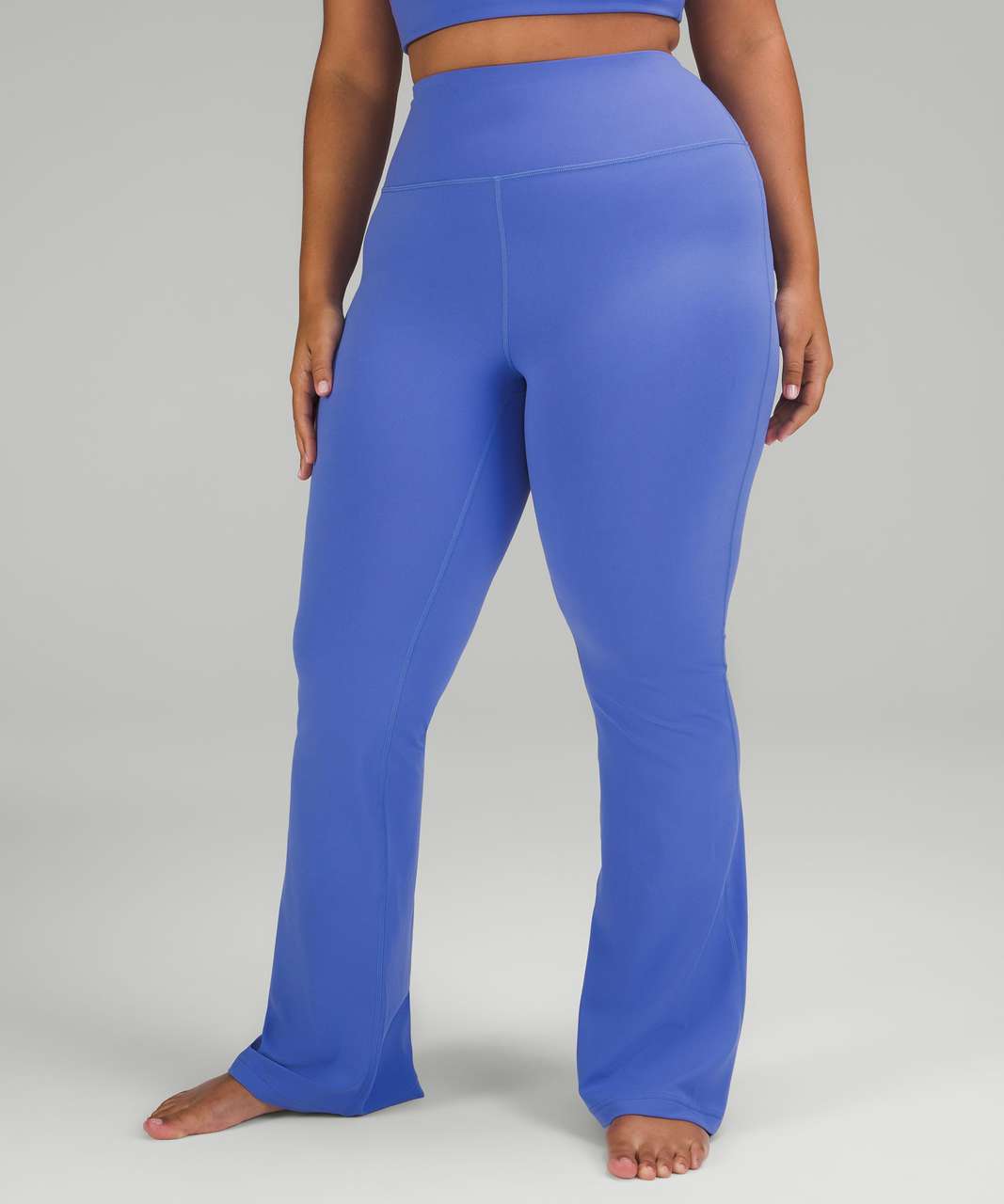 lululemon athletica Groove Super-high-rise Flared leggings - Women's - Nylon /lycra in Blue