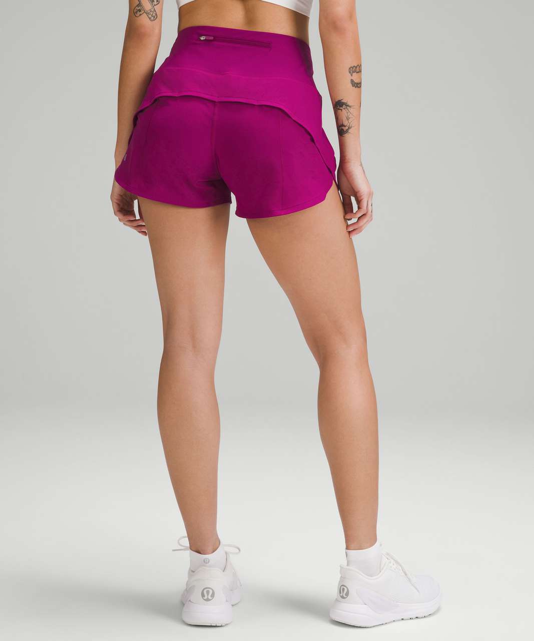 Lululemon Speed Up High-Rise Lined Short 4 - Moonlit Magenta - lulu  fanatics