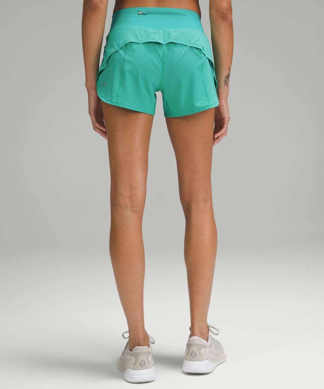 Lululemon Speed Up High-Rise Lined Short 4 - Pistachio - lulu fanatics