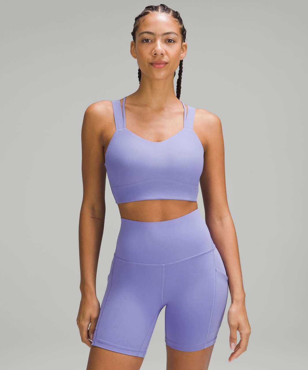 FIGS Performance Underscrub Sports Bra Lavender Lilac Purple L 