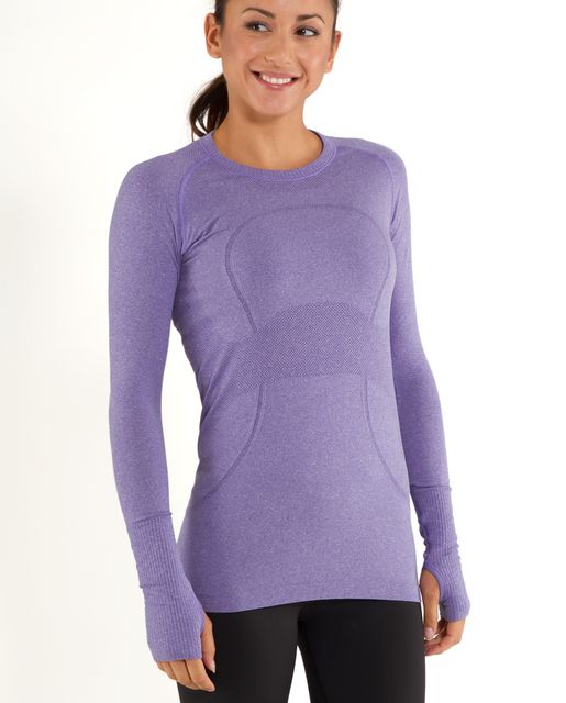 Lululemon Swiftly Tech Long Sleeve Crew - Heathered Tender Violet ...