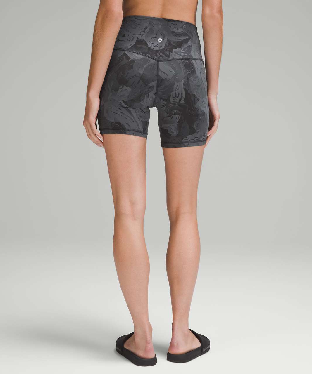 Lululemon Align High-Rise Short 6 - Stencil Dreams Black Multi