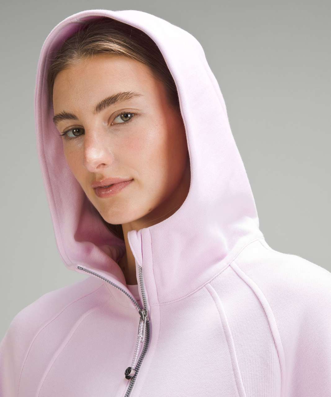 Lululemon Scuba Oversized Half-Zip Hoodie - Meadowsweet Pink - lulu fanatics