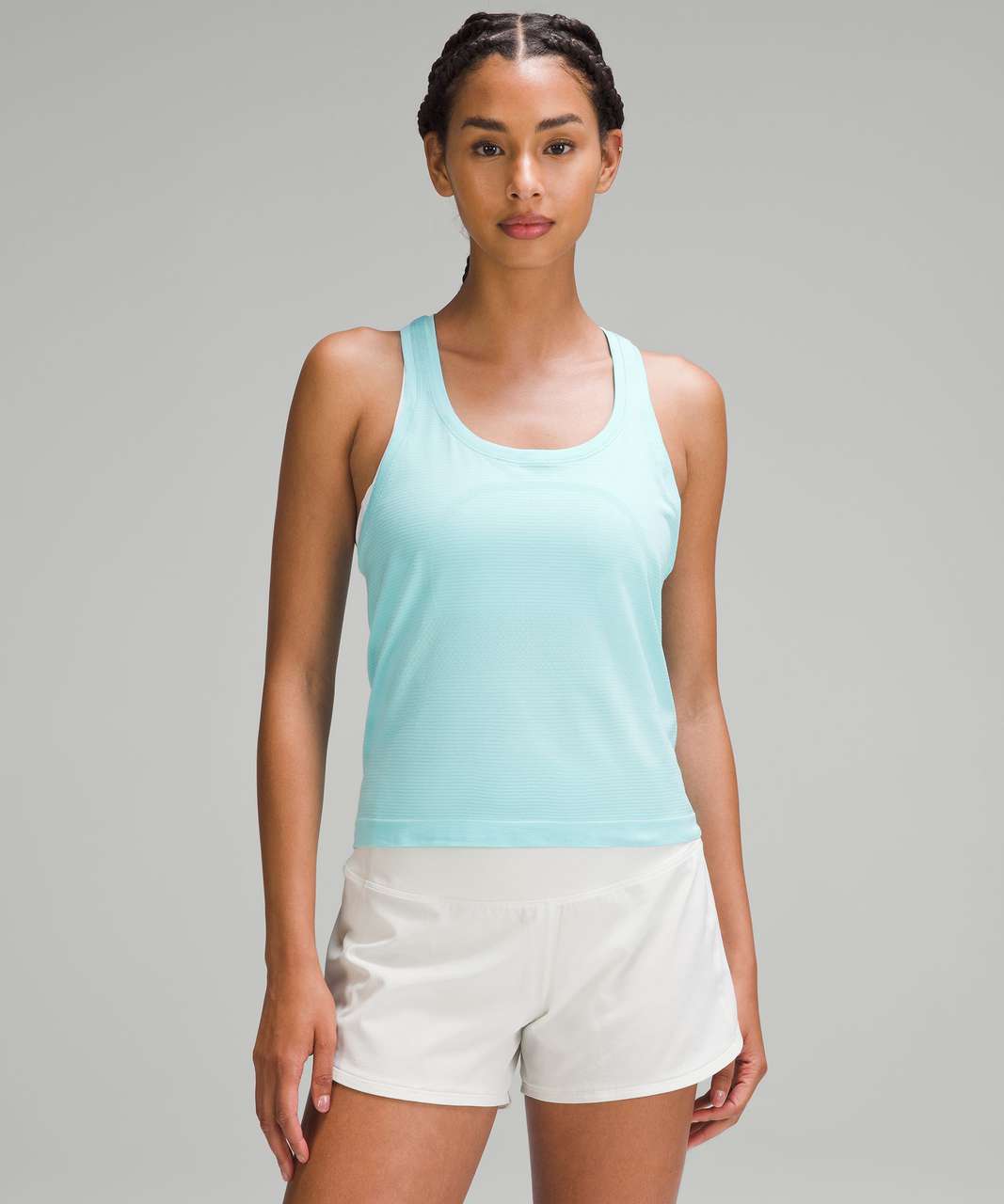 Lululemon Swiftly Tech Racerback Tank Top 2.0 *Race Length - Cyan Blue /  Cyan Blue - lulu fanatics