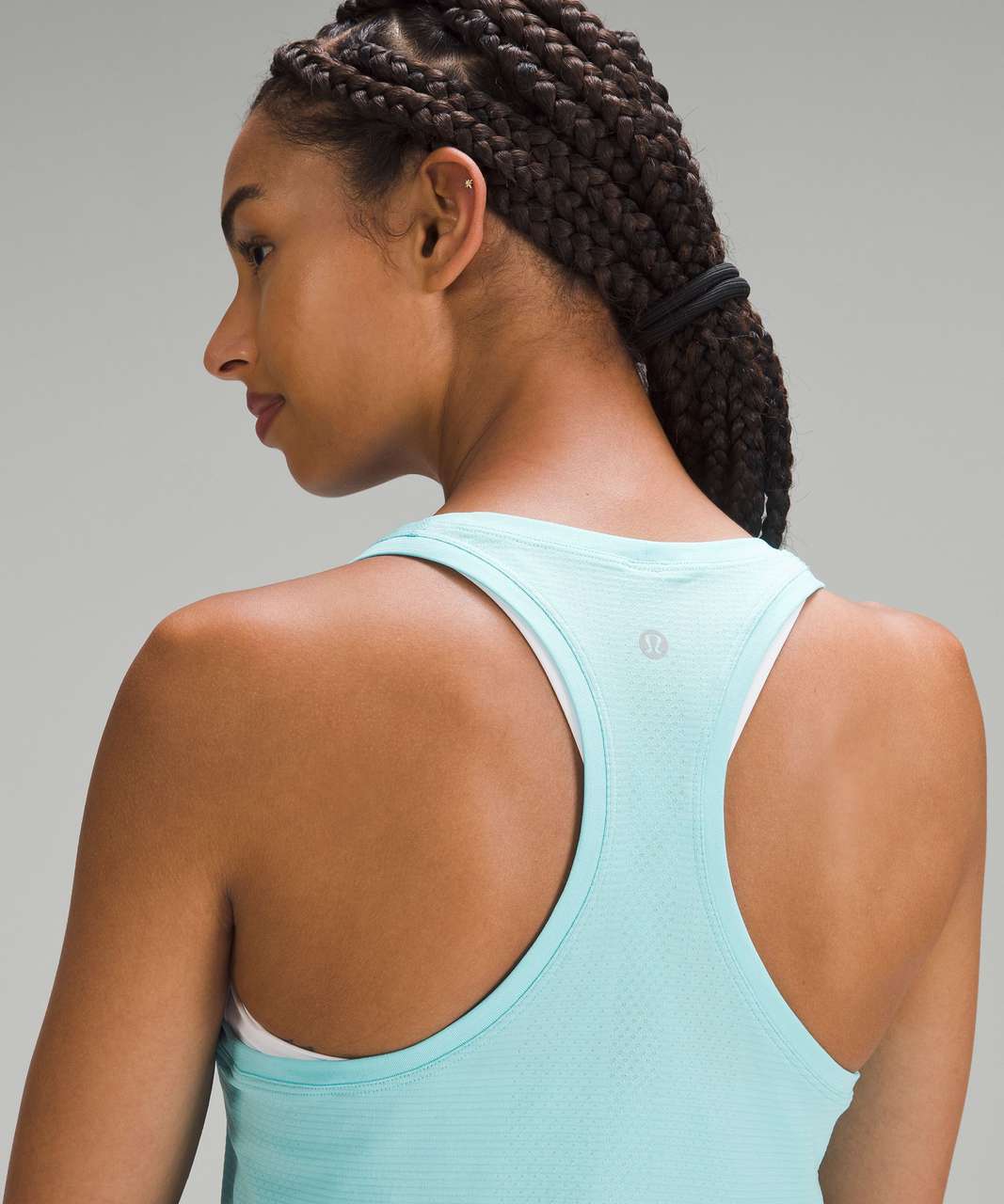 Lululemon Swiftly Tech Racerback Tank Top 2.0 *Race Length - Cyan Blue / Cyan Blue