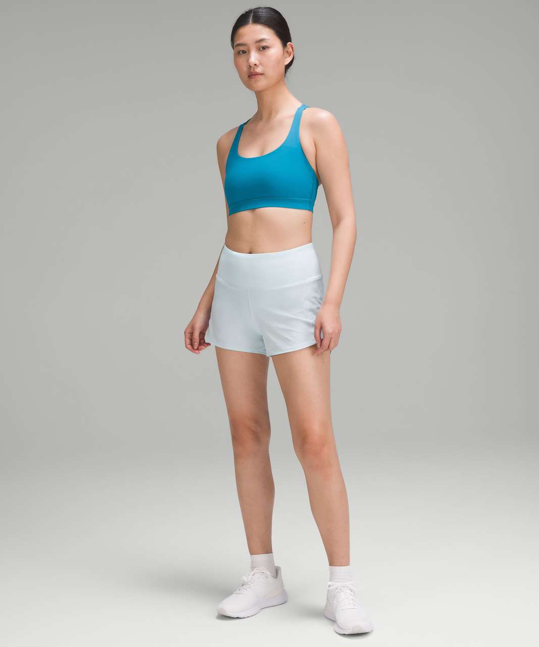 Lululemon Speed Up High-Rise Lined Short 4" - Powder Blue