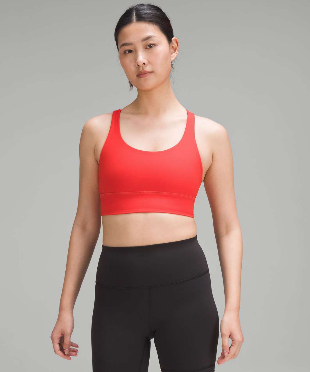 Lululemon Energy Longline Bra *Medium Support, B–D Cups - Hot Heat