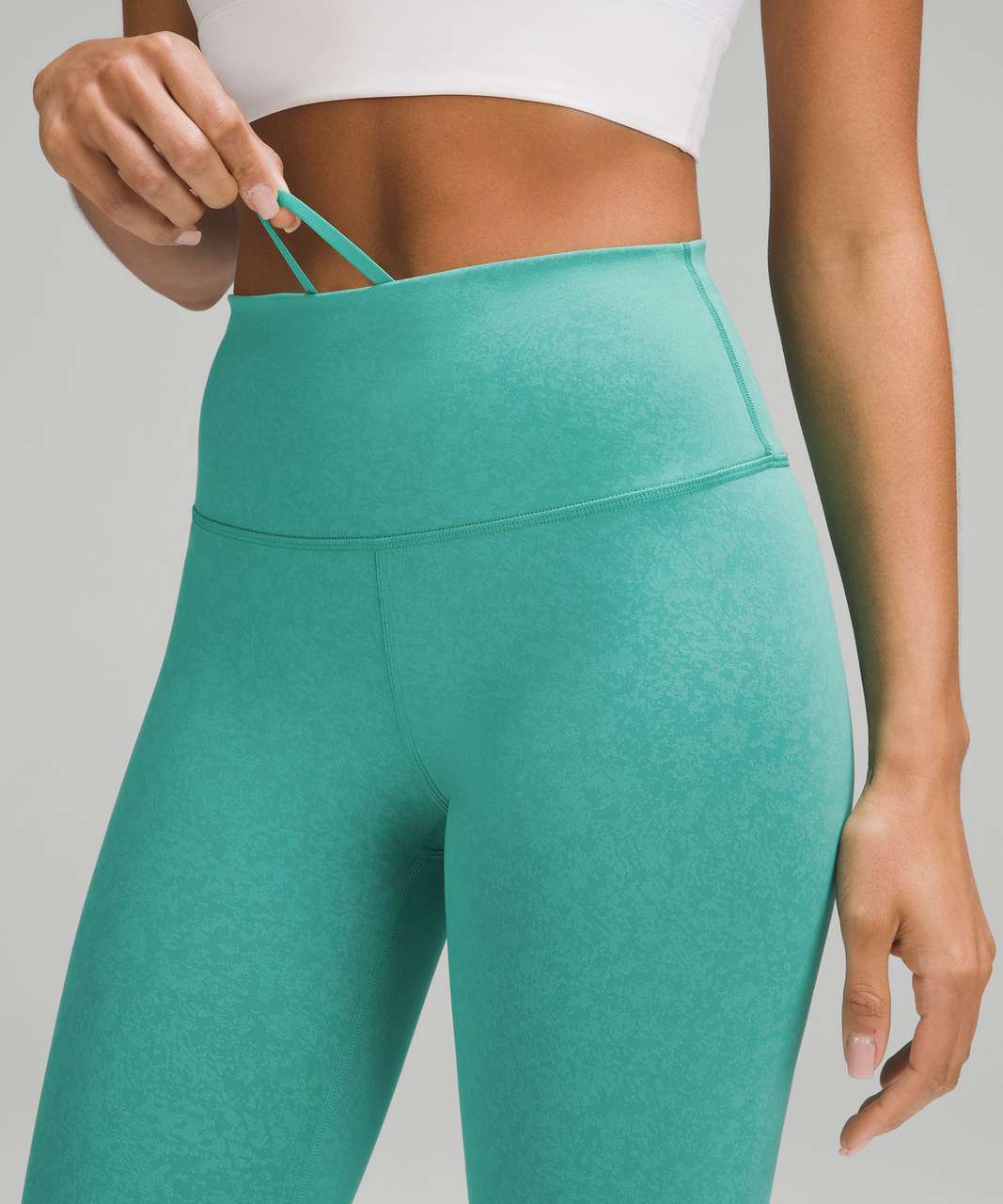 Lululemon Wunder Train High-Rise Crop 23" - Blaze Maldives Green