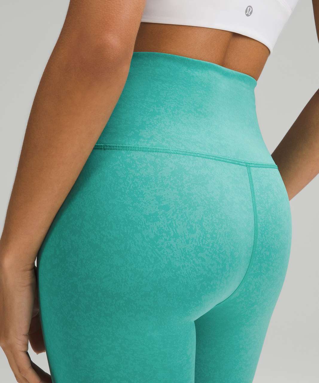 Lululemon Wunder Train High-Rise Crop 23 - Maldives Green - lulu fanatics