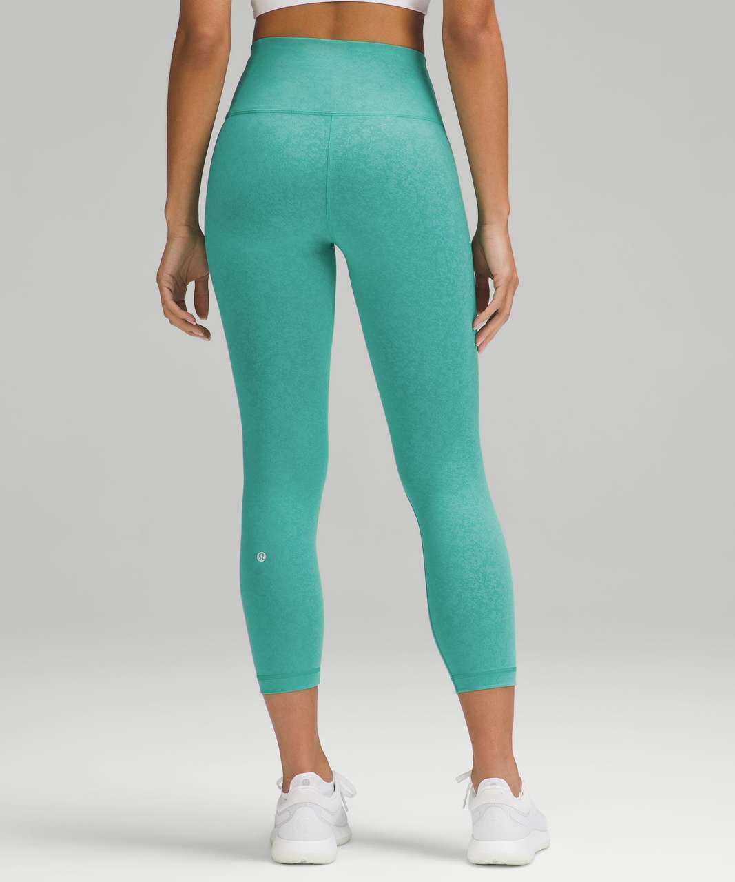 Lululemon Wunder Train High-Rise Crop 23 - Blaze Maldives Green - lulu  fanatics