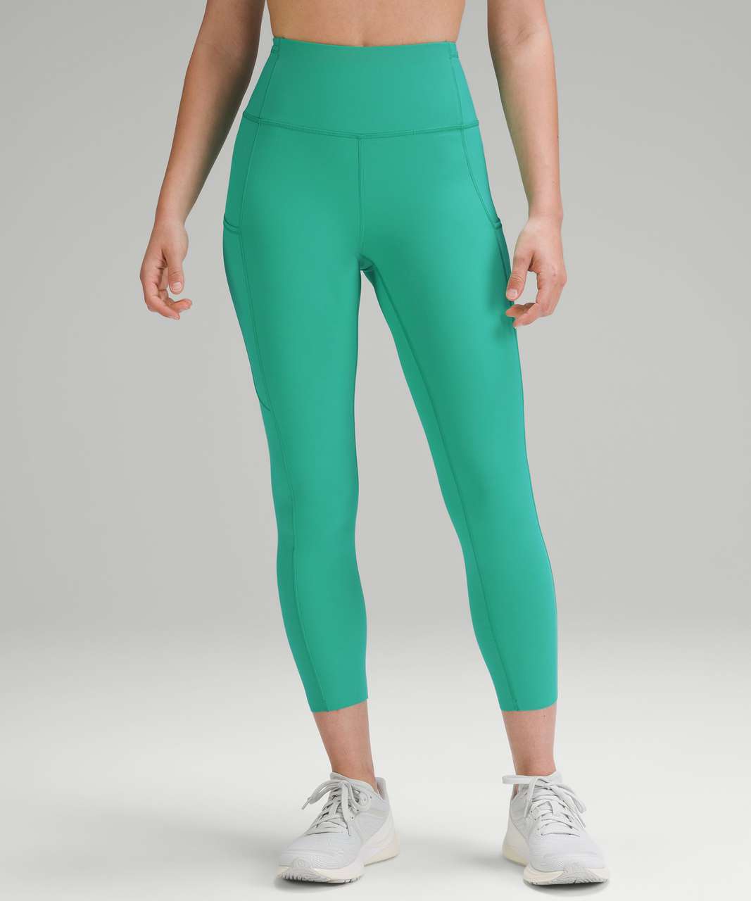 Lululemon Fast and Free High-Rise Crop 23 - Kelly Green - lulu