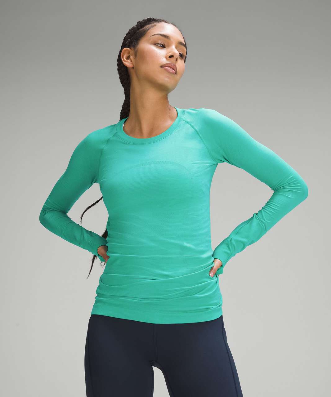 Lululemon Swiftly Tech Long-Sleeve Shirt 2.0 - Kelly Green / Kelly