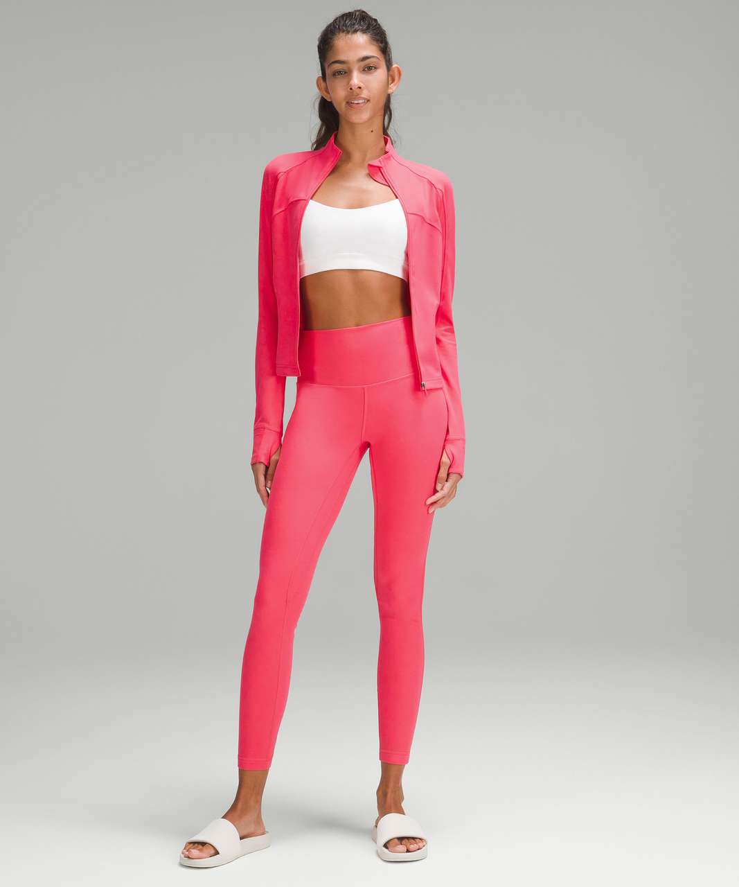 lululemon athletica Cropped Define Jacket Nulu in Pink