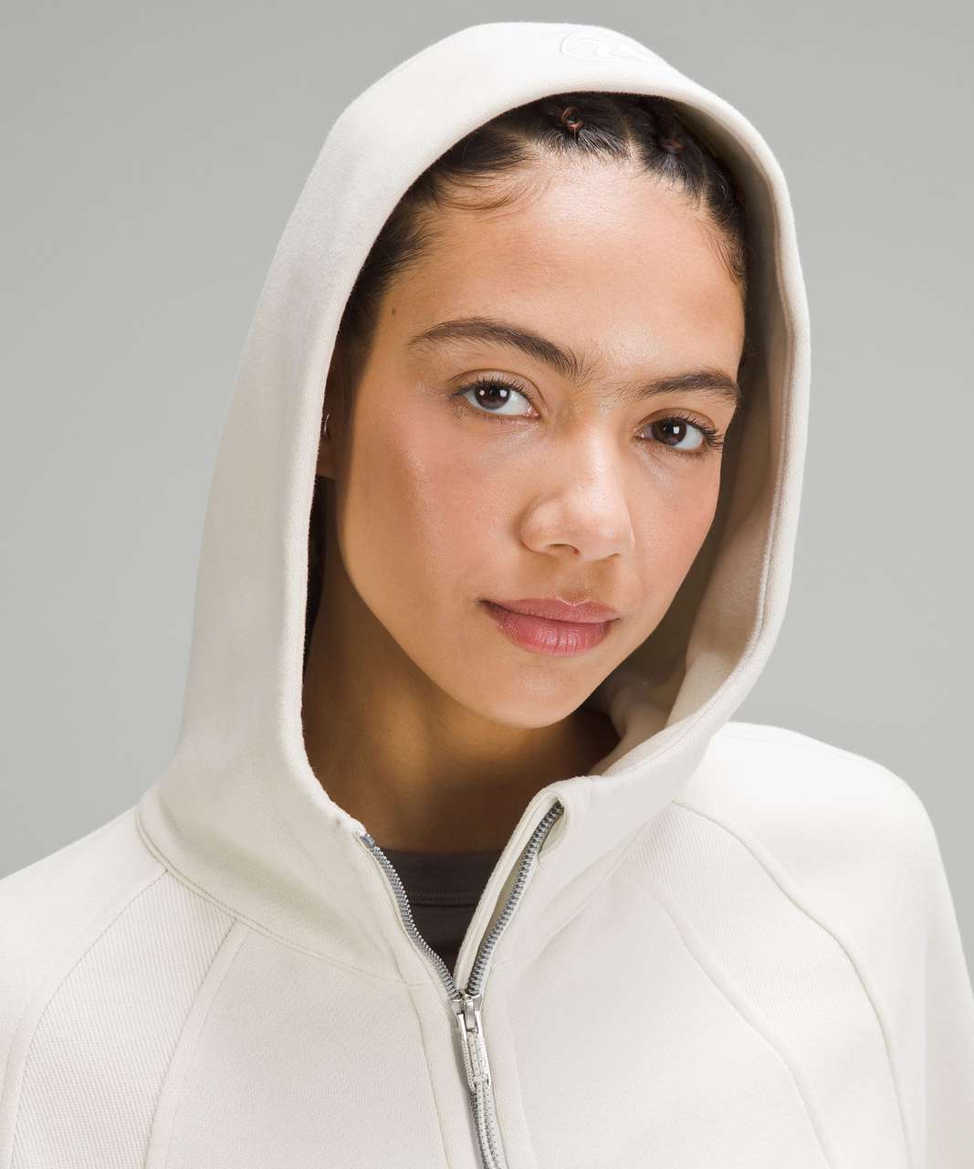 Lululemon Scuba Oversized Full Zip Hoodie - Bone - lulu fanatics