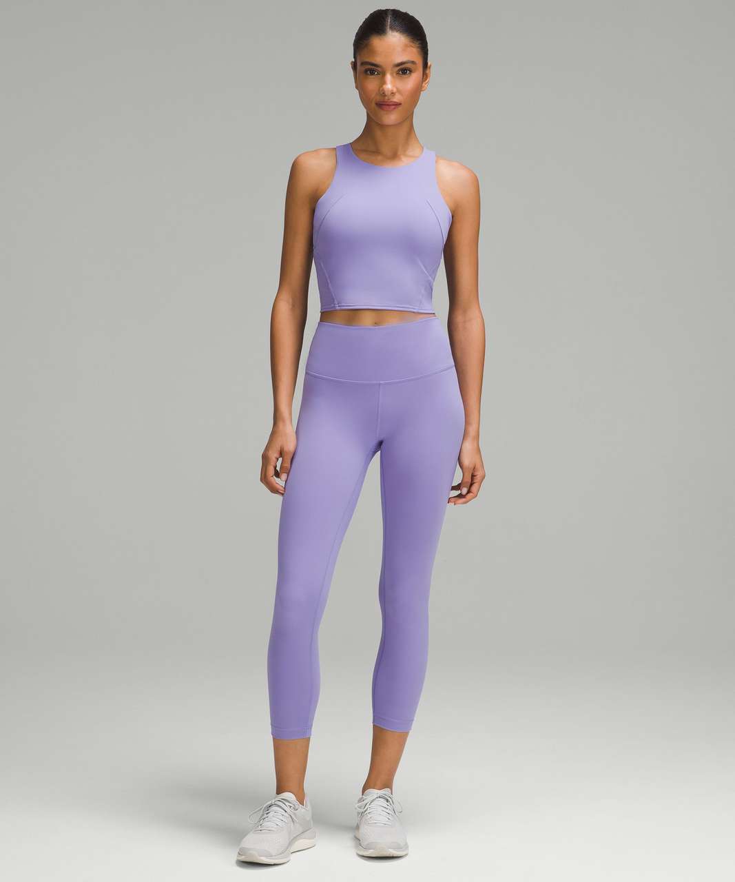 Align tank in lavender dew (8) and chambray wunder trains (4)!! Similar  combination to rhino grey I posted a week ago. Still finding new ways to  match lavender dew : r/lululemon
