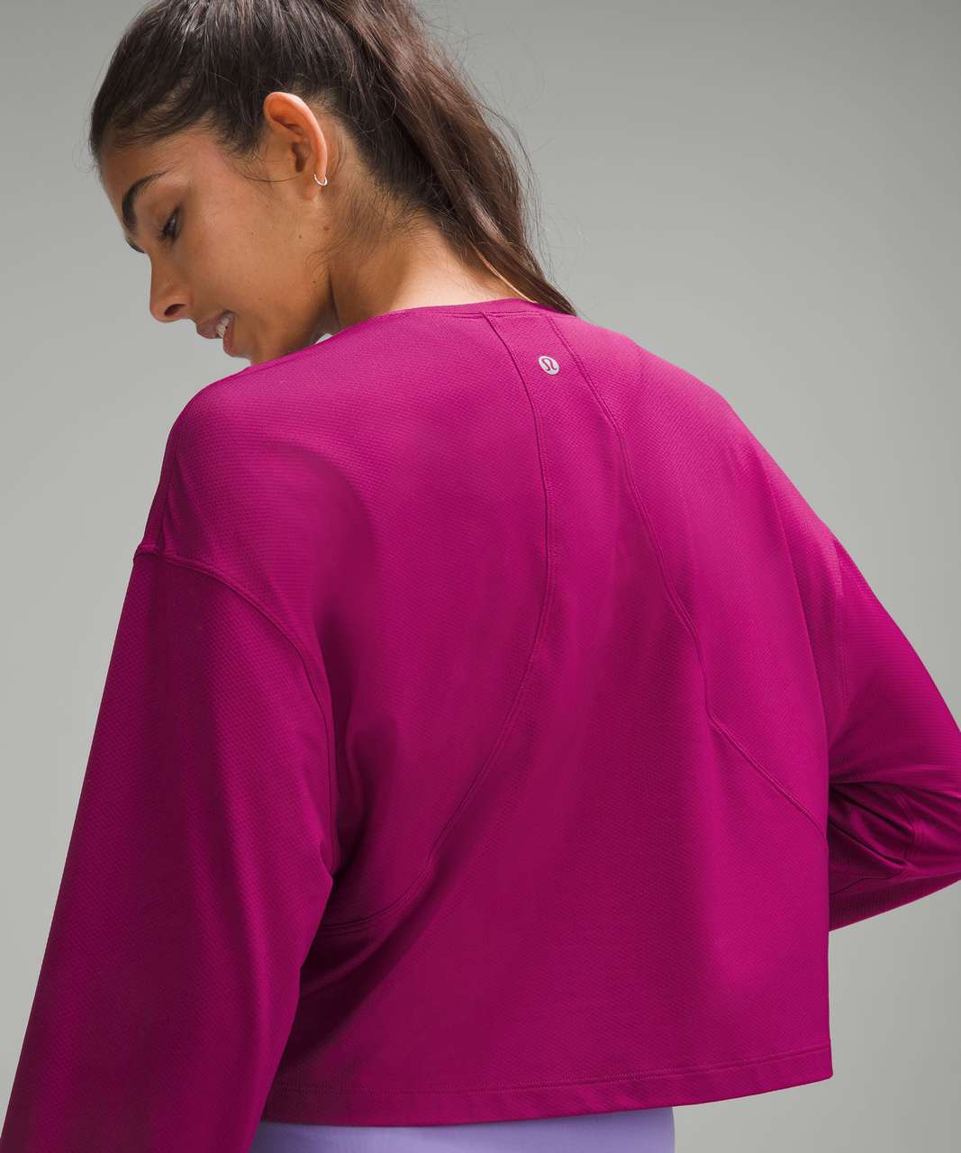 Lululemon Abrasion-Resistant Training Long-Sleeve Shirt - Magenta Purple