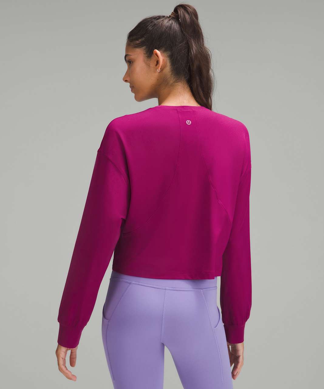 Lululemon Abrasion-Resistant Training Long-Sleeve Shirt - Magenta Purple