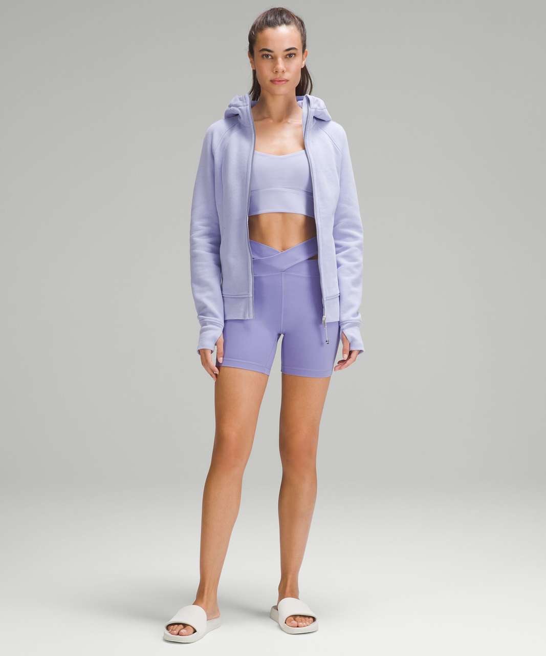 Lululemon Scuba Full-Zip Hoodie - Lilac Smoke