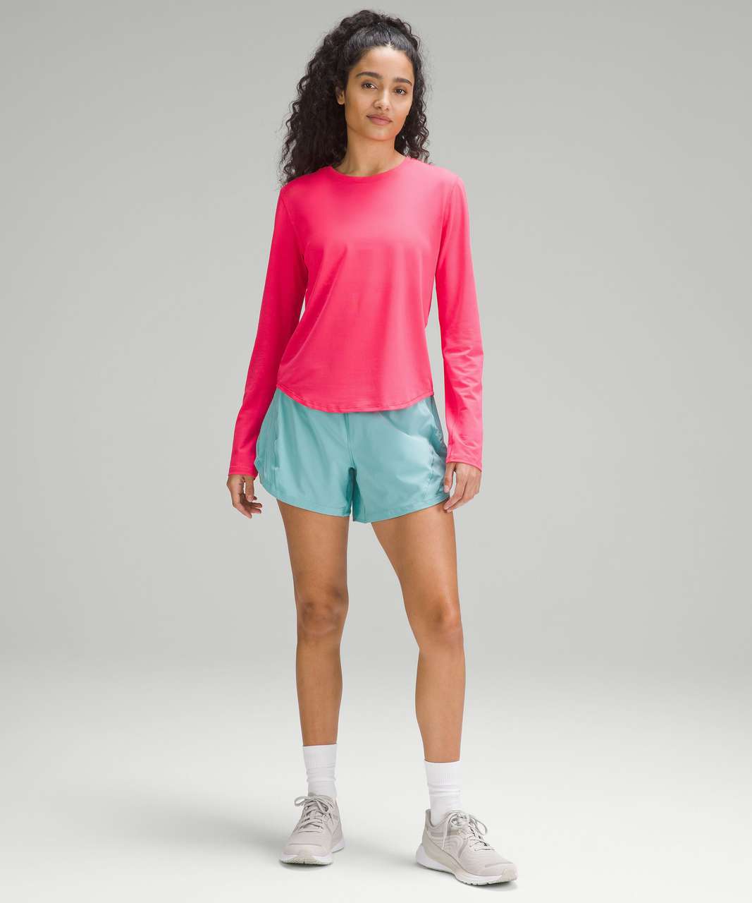 Lululemon High-Neck Running and Training Long-Sleeve Shirt - Lip