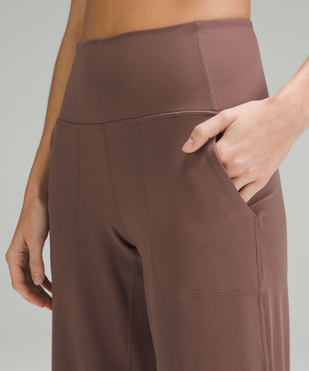 Lululemon LA Wide Leg Super-High-Rise Pant - Copper Brown - lulu fanatics