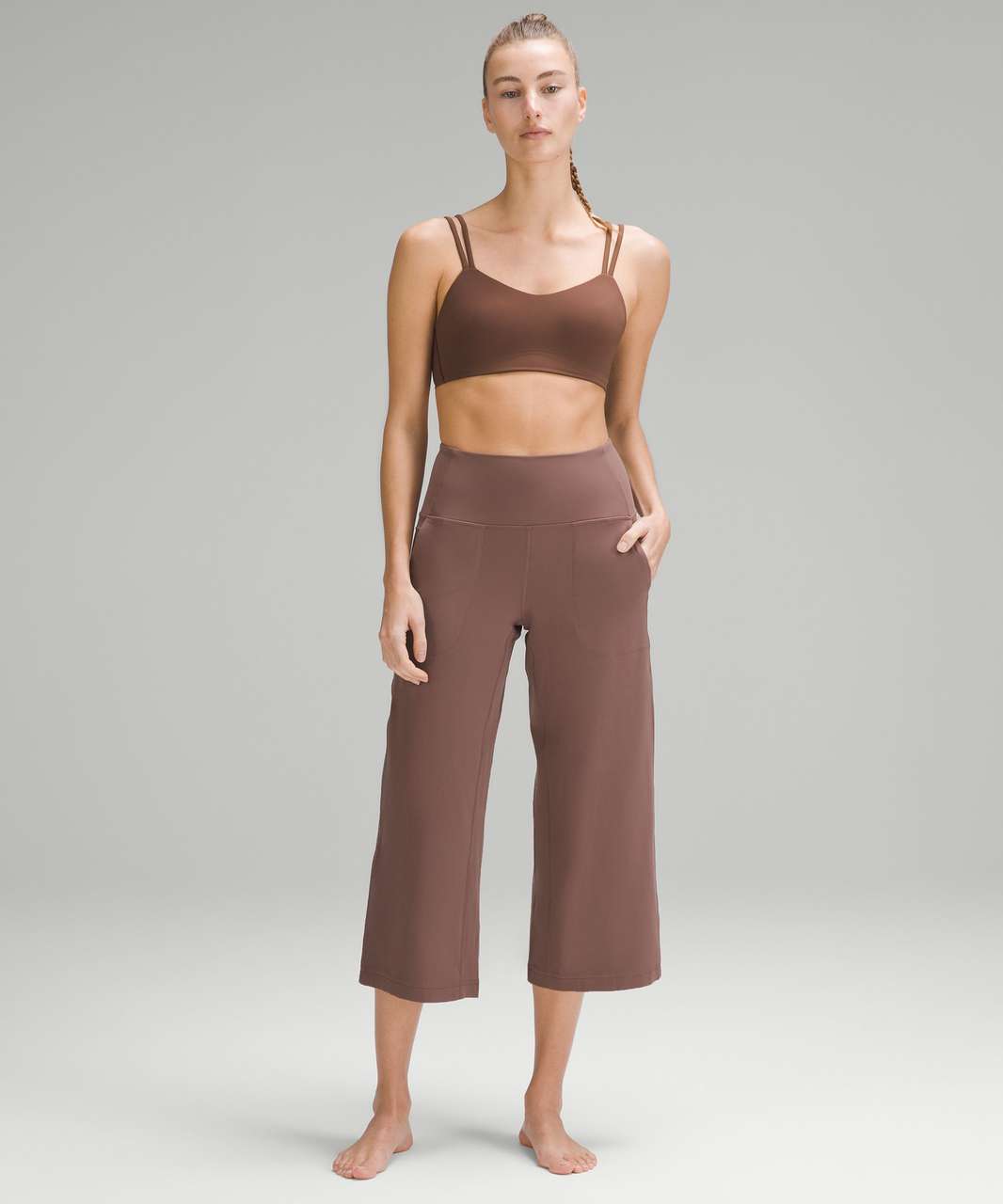 Lululemon Align High-Rise Wide-Leg Cropped Pant 23 - Java - lulu fanatics