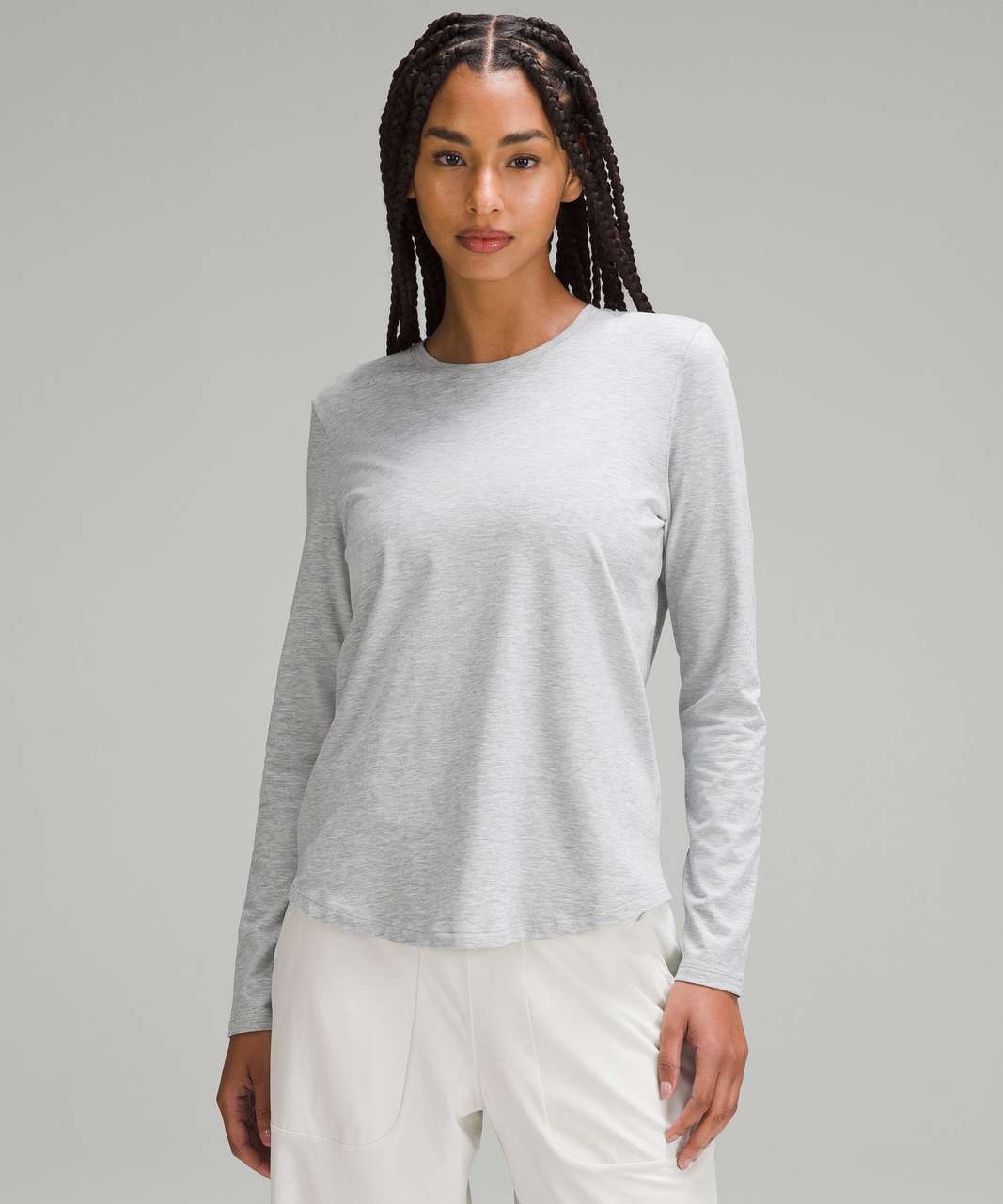 Lululemon Love Long-Sleeve Shirt - Heathered Core Light Grey