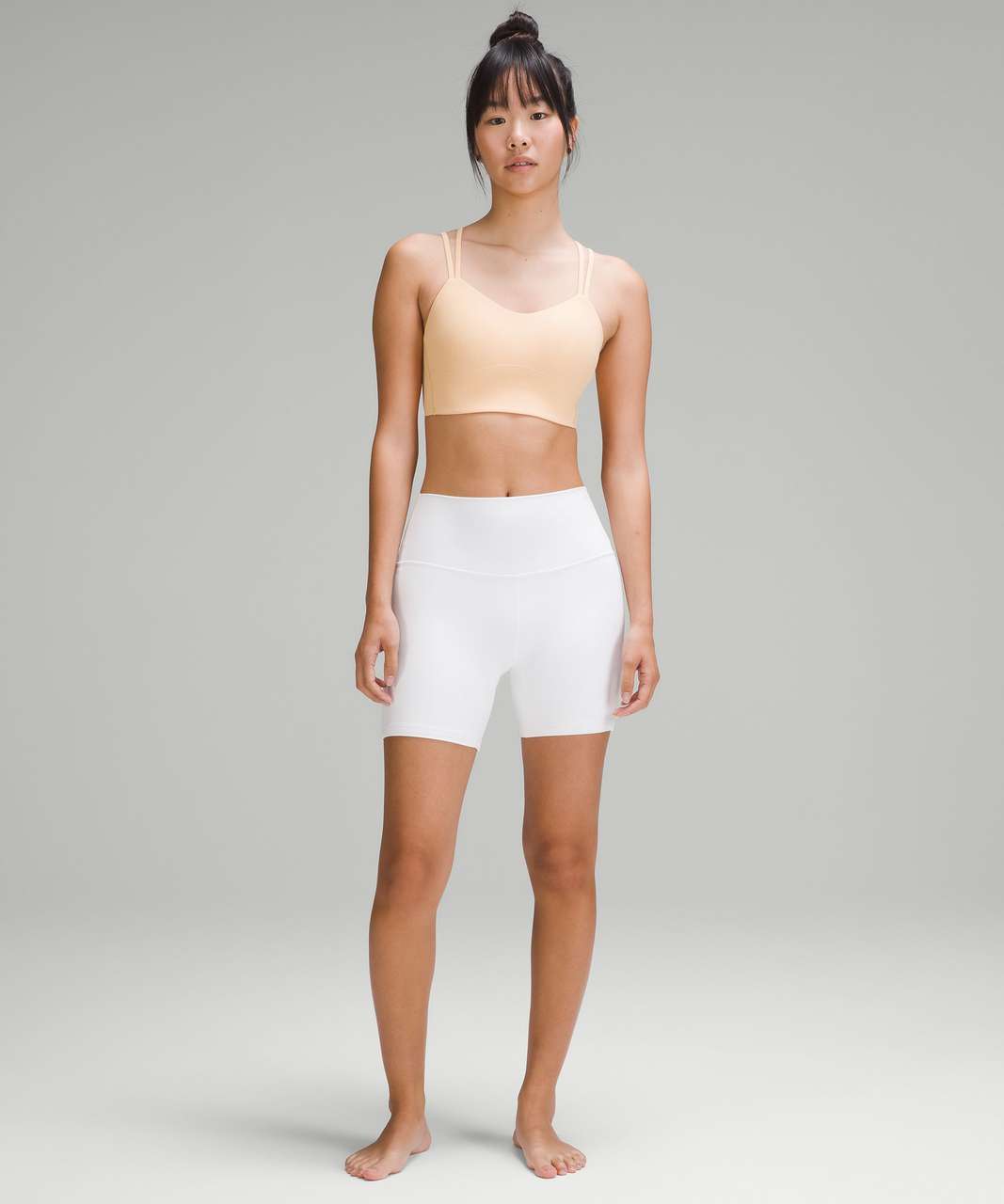 Lululemon Like a Cloud Ribbed Longline Bra *Light Support, B/C Cup - Summer  Glow - lulu fanatics