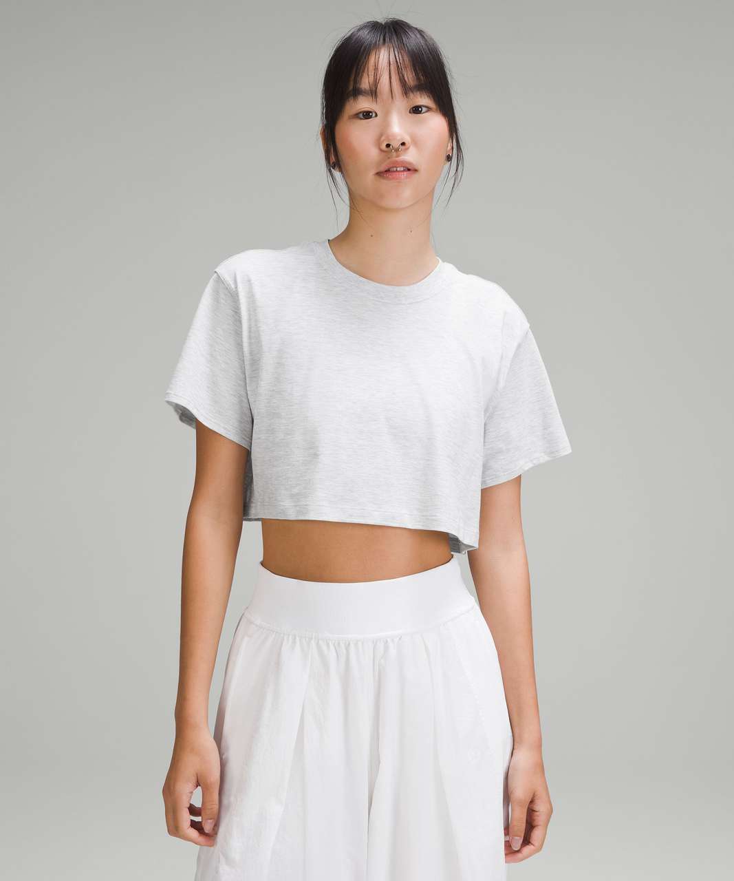 Lululemon All Yours Cropped Hoodie - White - lulu fanatics