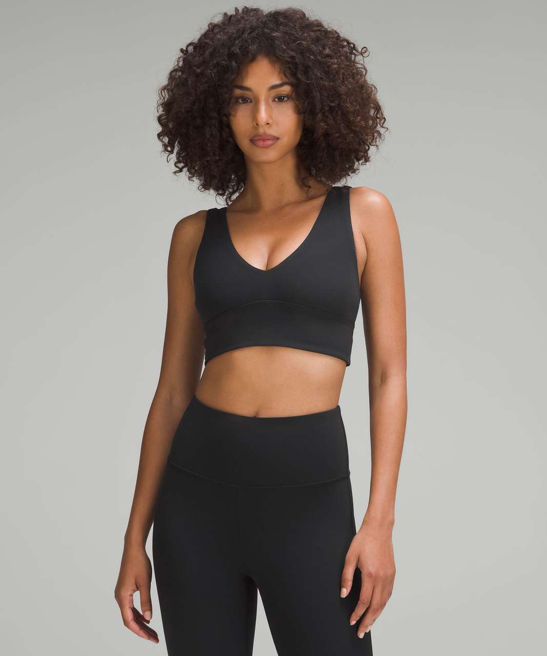 Lululemon Align V-Neck Bra *Light Support, C/D Cup - Black