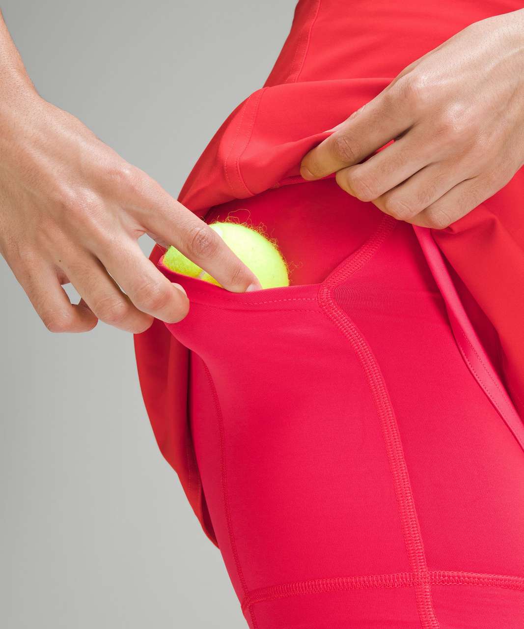 Lululemon Asymmetrical Layered High-Rise Tennis Skirt - Hot Heat / Lip  Gloss / Red Glow - lulu fanatics