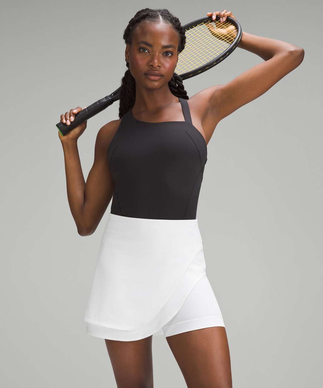 Lululemon Asymmetrical Layered High-Rise Tennis Skirt - White