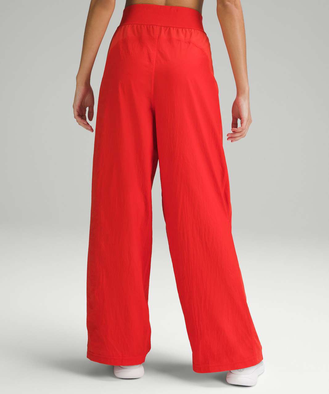Tenes Red Palazzo High Waisted Trousers Women