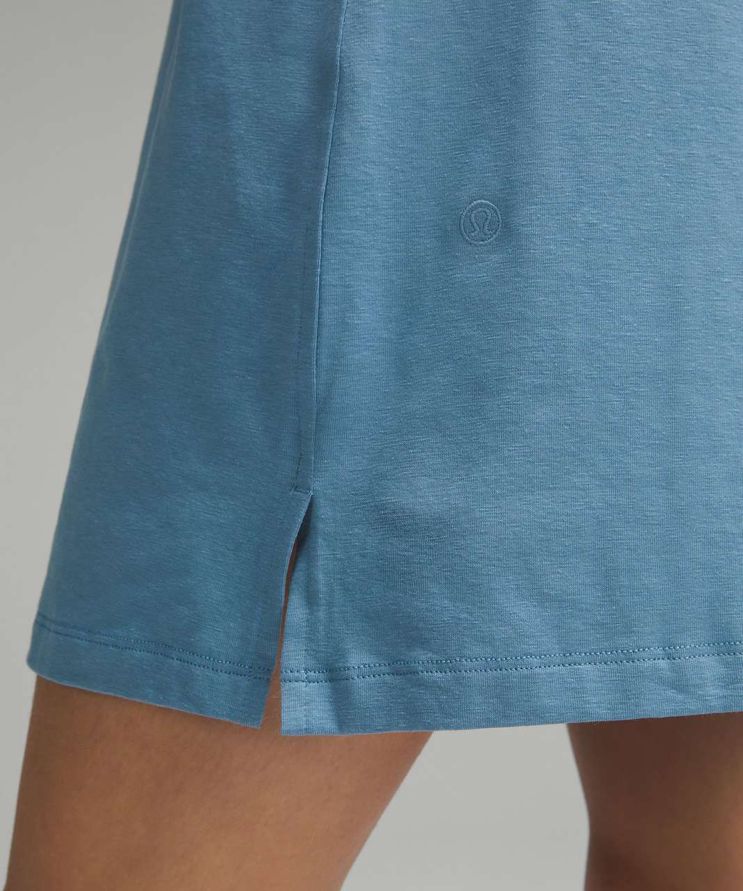 Lululemon Classic-Fit Cotton-Blend T-Shirt Dress - Utility Blue
