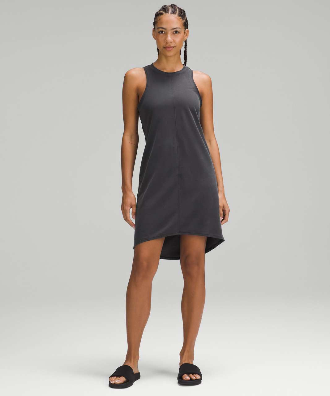 NWT Lululemon Lab TANK Dress ~ Midi Slim Fit Scoop Neck ~ Black